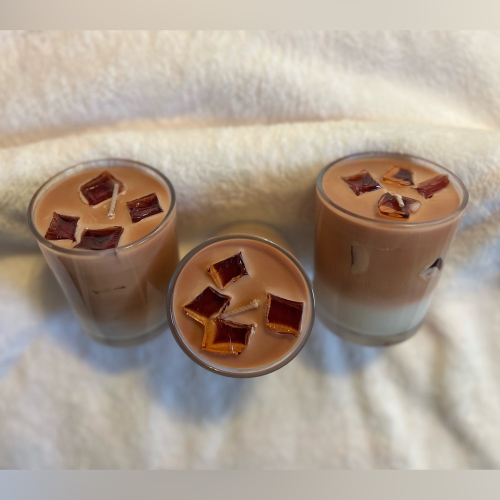 Iced Rose Latte Candle